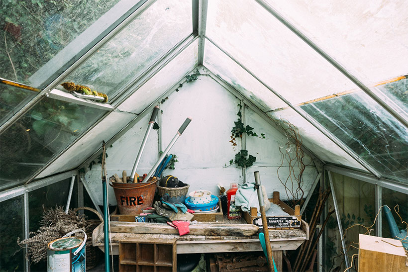 A Glass Garden Shed