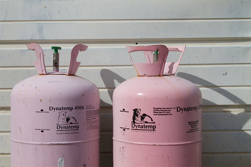 Two Dynatemp Gas Cans