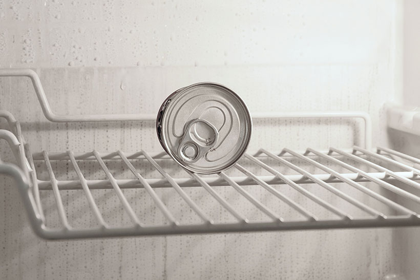 An empty fridge