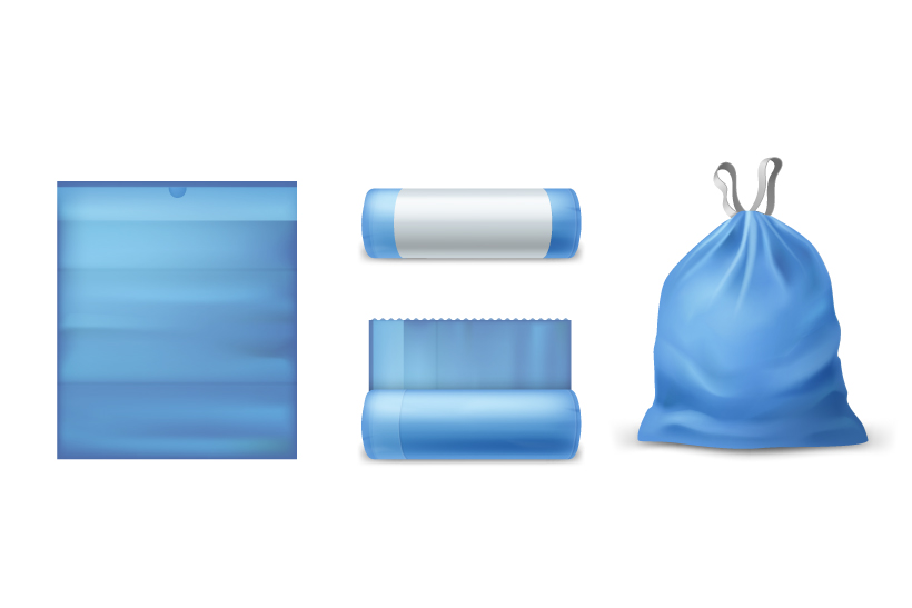 A garbage bag-3D model