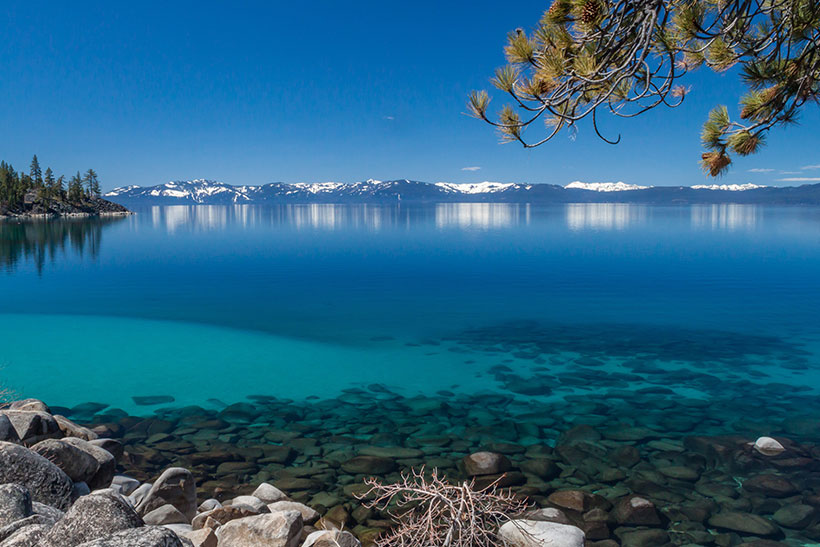 Tahoe Lake in California