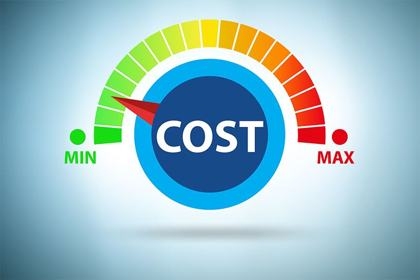 A Gauge Showing Costs Reduction