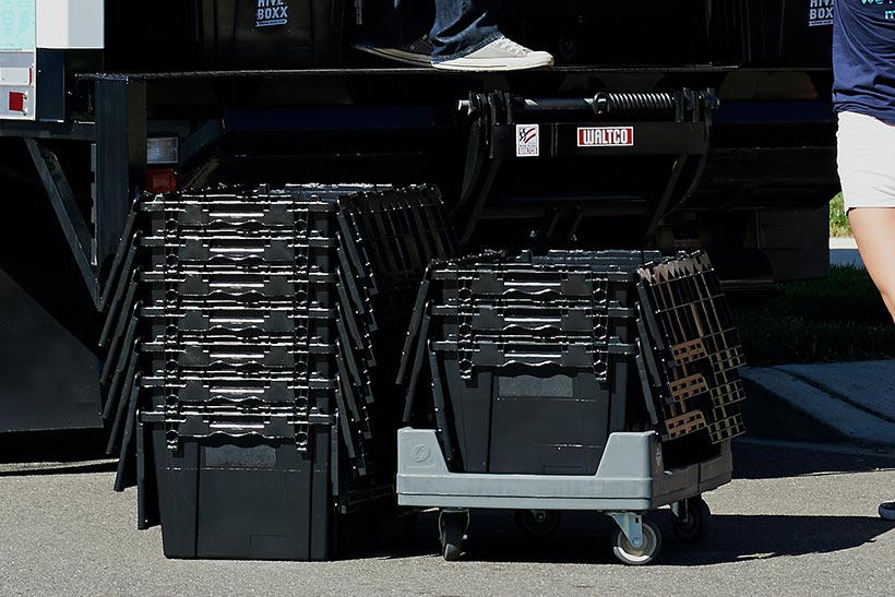 Plastic Moving Bins