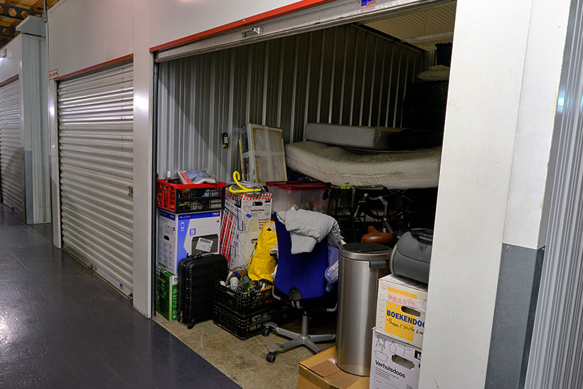 Various Items In A Self Storage Unit