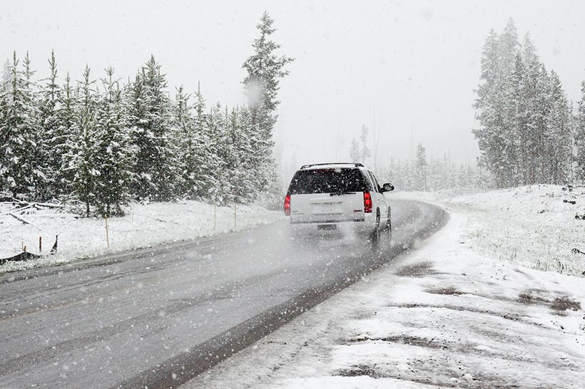 Snowfall Driving