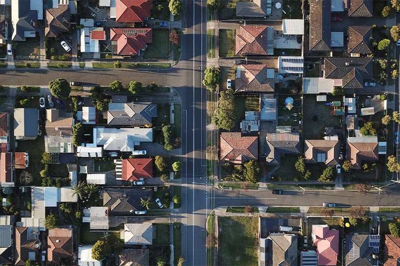 A Suburb - A View From The Above