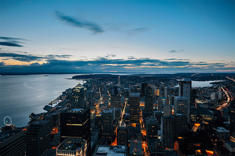 Sunset In A Cold City's Skyline