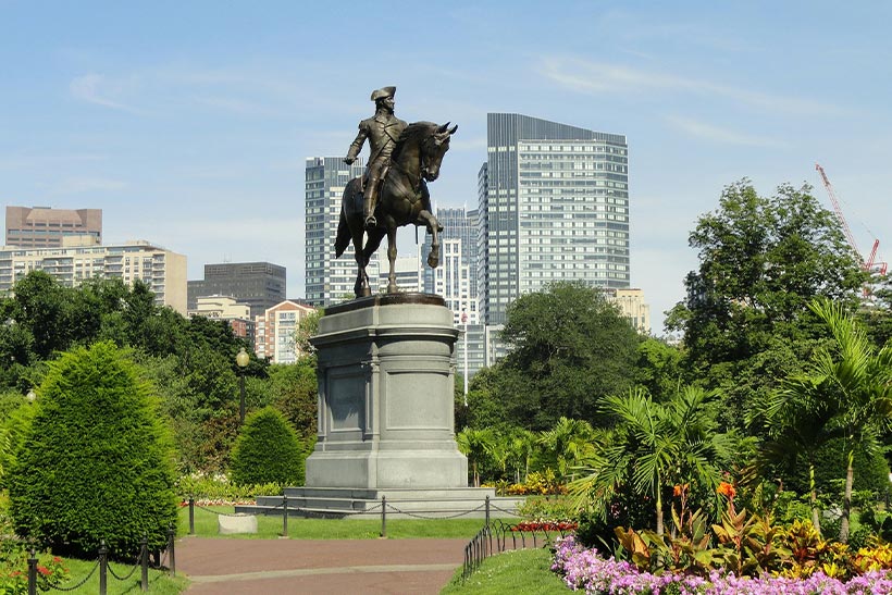 Washington Statue In Boston